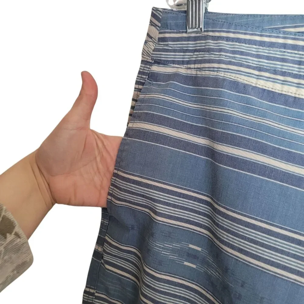 Faherty Board Shorts Men's Size 35 Blue Tribal Aztec Beach 7.5